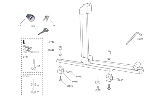 Thule 739 Xtender - Spare Parts