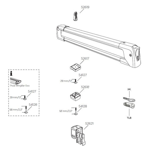 Thule 7326 SnowPack - Spare Parts