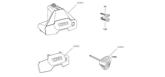 Thule Footpack 7105 - Spare Parts