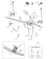 Thule Proride 591 Bike Carrier - Spare Parts – exploded spare-parts diagram for Thule 34368 - Wheel holder