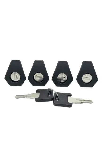 Lock Bezel For Summit Premium Raised Railing Roof Bars, Including Barrels & Keys (RBS-BEZEL&LOCK)