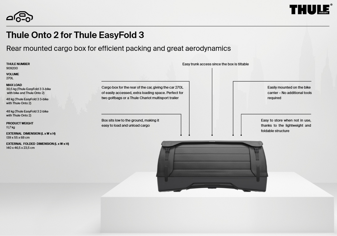 Thule Onto 2 - Thule Easyfold 3