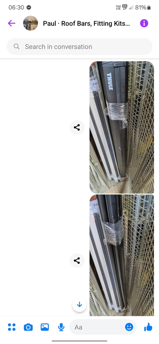 Raised rail set - Used