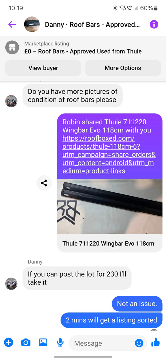 Thule Roof Bars For AUDI A6 Avant, 5-dr Estate, 05-18 (4001, 753, 711220)