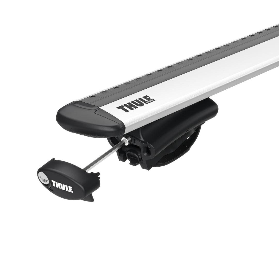 Thule Roof Bar Set for FORD Transit Courier 4-dr Van 2014-2023 - Raised Rail (Wingbar Evo - Silver)