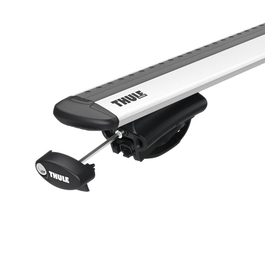 Thule Roof Bar Set for FORD Transit Courier 4-dr Van 2014-2023 - Raised Rail (Wingbar Evo - Silver)