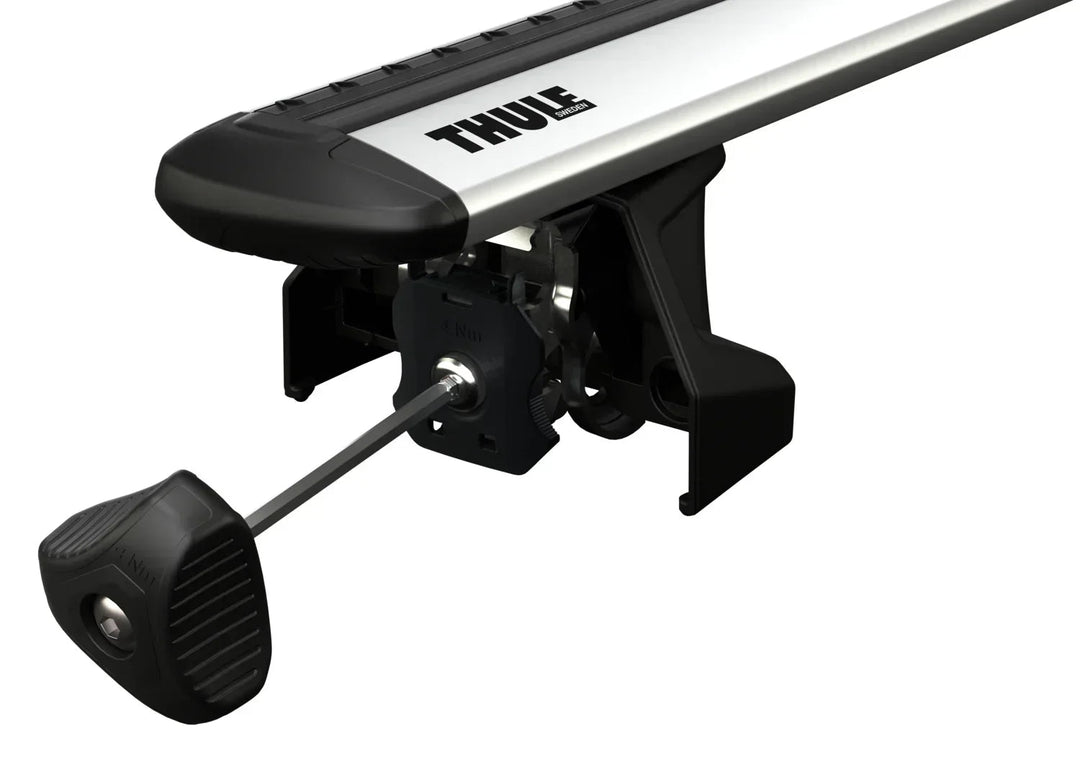 Thule WingBar Evo Silver Roof Bar Set for Hyundai i20 5-door 2015–2020 Fixed Points