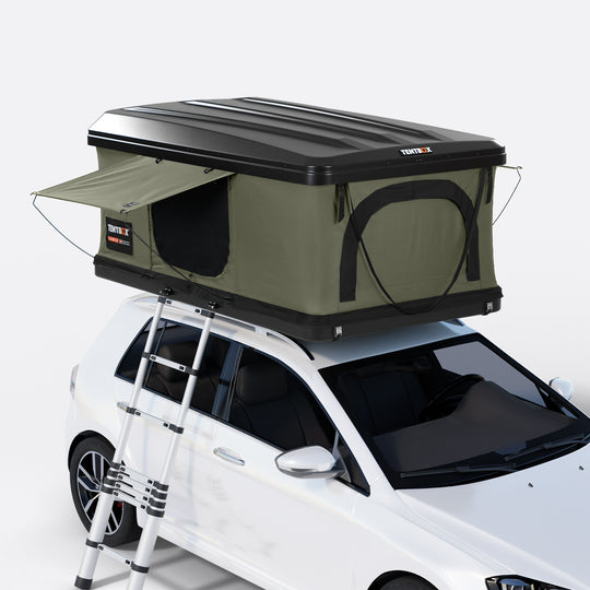 TentBox Classic 2.0 – Durable Rooftop Tent with Timeless Design for All-Weather Adventures