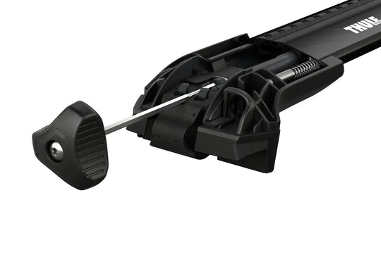 Thule WingBar Edge Black Roof Bar Set for Hyundai Santa Fe 5-Seater 2001–2004 Raised Rails