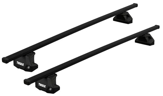 Thule SquareBar Evo Roof Bar Set for Hyundai i30 5-door 2012–2017 Fixed Points — Without Glass Roof
