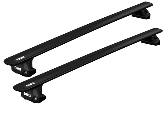 Thule Roof Bar Set for VOLKSWAGEN Touareg 5-dr SUV 2024 onwards - Flush Rails and Fixpoint Foot (Wingbar Evo Black)
