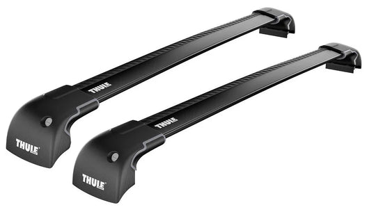 Thule 9591B & 3036, Wingbar Edge Black set for PORSCHE Cayenne, 5-dr SUV, 02-09
