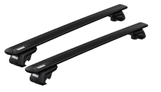 Thule Roof Bar Set for VOLKSWAGEN T-Cross 5-dr SUV 2024 onwards - Raised Rail (Wingbar Evo Black)