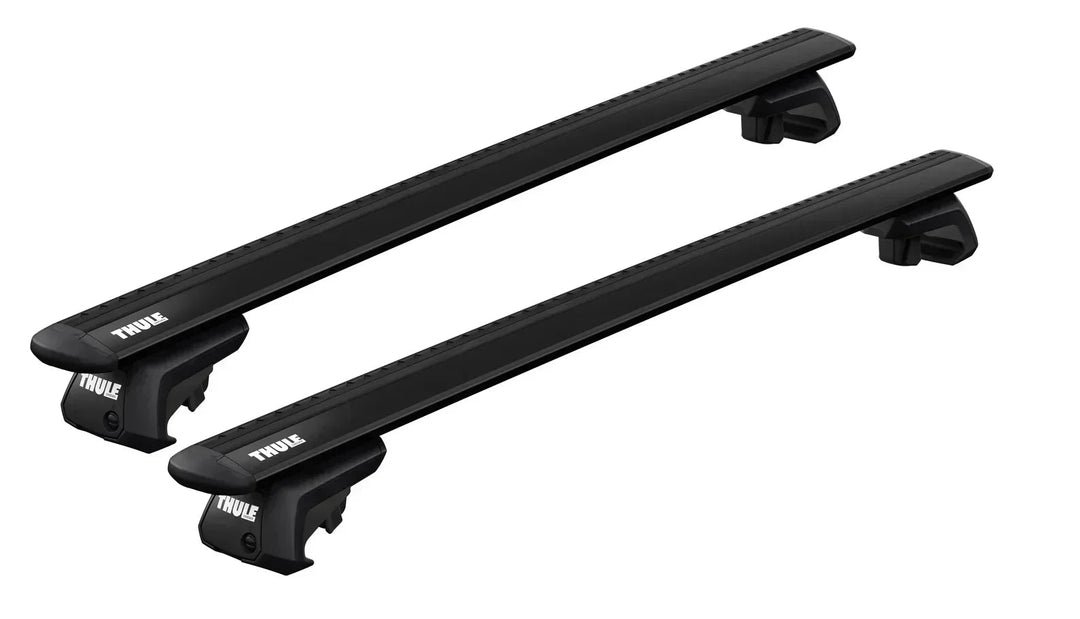 Thule WingBar Evo Black Roof Bar Set for Hyundai ix35 2010–2017 Raised Rails
