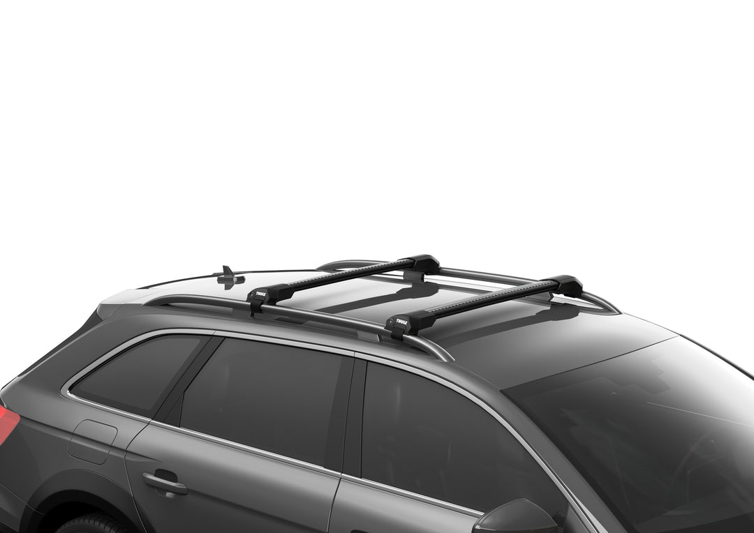 Thule Roof Bars for FORD Transit Courier 4-dr Van 2024- (Roof Railing) (Wingbar Evo Edge - Black)