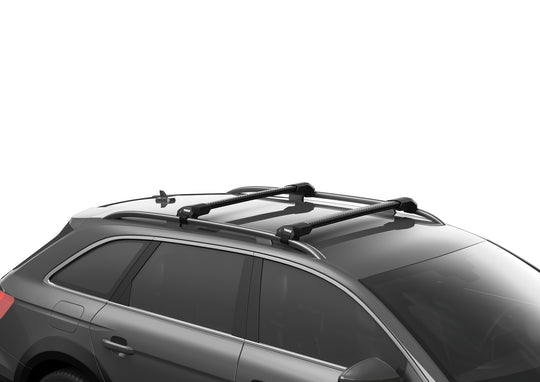 Thule Roof Bars for FORD Transit Courier 4-dr Van 2024- (Roof Railing) (Wingbar Evo Edge - Black)