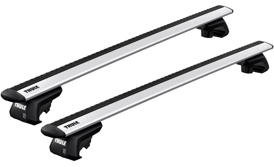 Two Thule roof racks for raised rails - Roofboxed.com