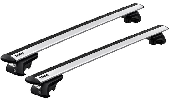 Two Thule roof racks for raised rails - Roofboxed.com