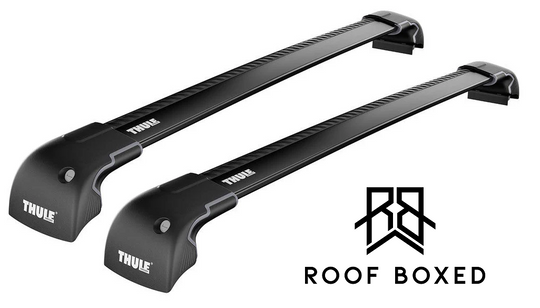 Thule 9595B & 4035, Wingbar Edge Black set for AUDI A3 Sportback 8V, 13-20 Hatchback