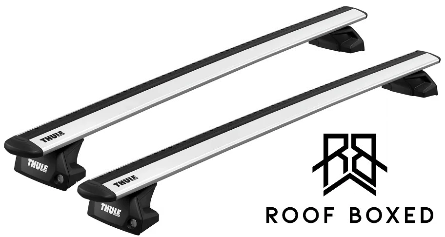 Thule Roof Bar Set for AUDI A3 Sportback (8V) 5-dr Hatchback 2013-2020 - Flush Rail (Wingbar Evo - Silver)