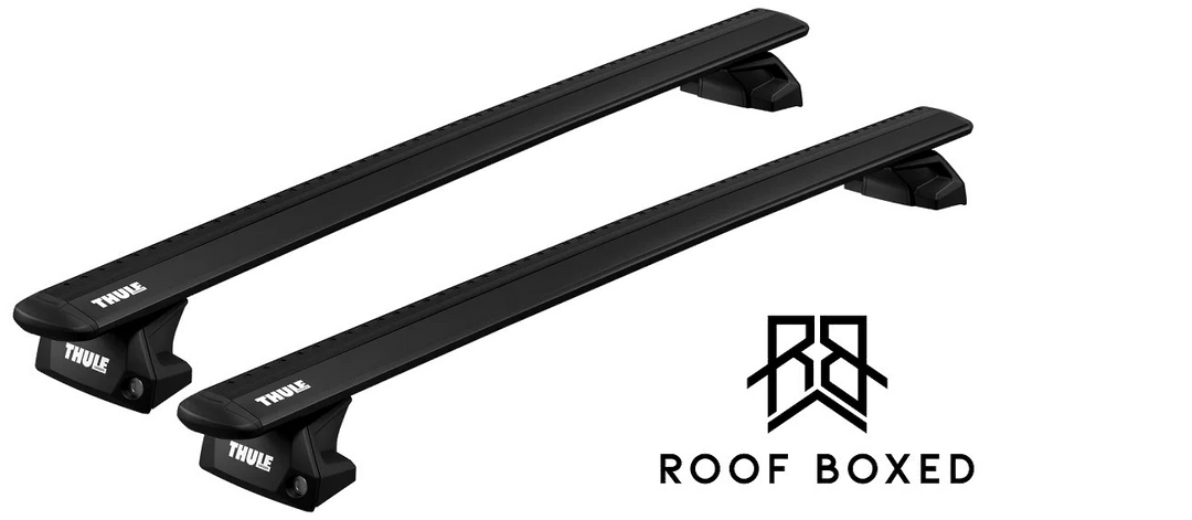 Thule Roof Bar Set for AUDI A3 Sportback (8V) 5-dr Hatchback 2013-2020 - Flush Rail (Wingbar Evo - Black)