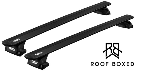 Thule Roof Bar Set for AUDI A5 Avant 5-dr Estate 2025 Onward - Flush Rail (Wingbar Evo - Black)