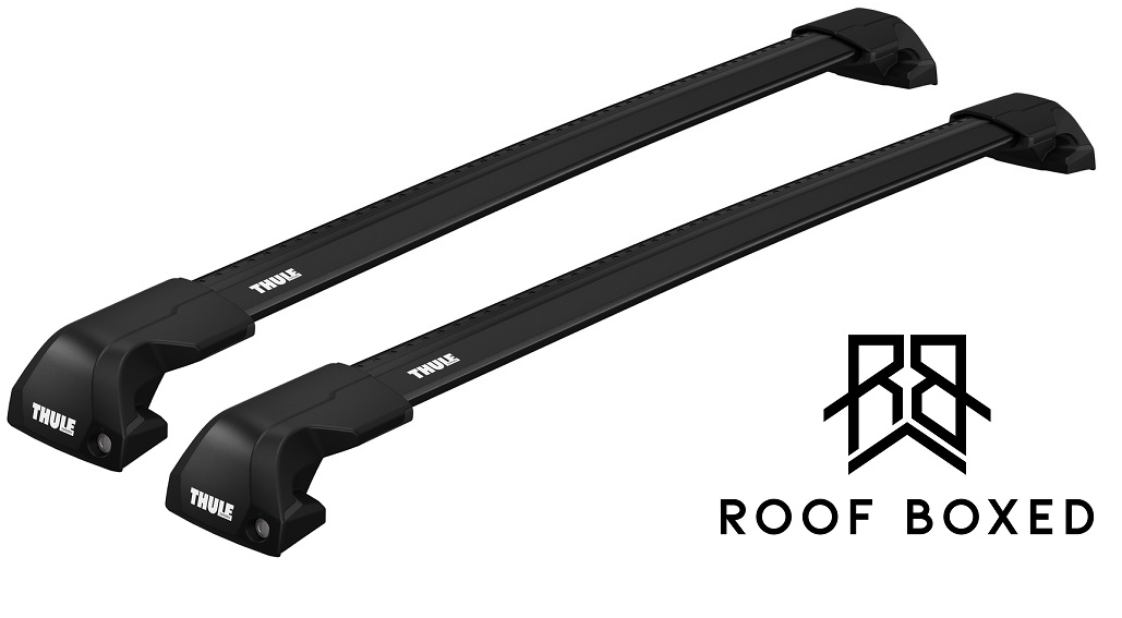 Thule Roof Bar Set for FORD Focus Mk IV 5-dr Estate 2019 onwards - Flush Rail (Wingbar Evo Edge - Black)