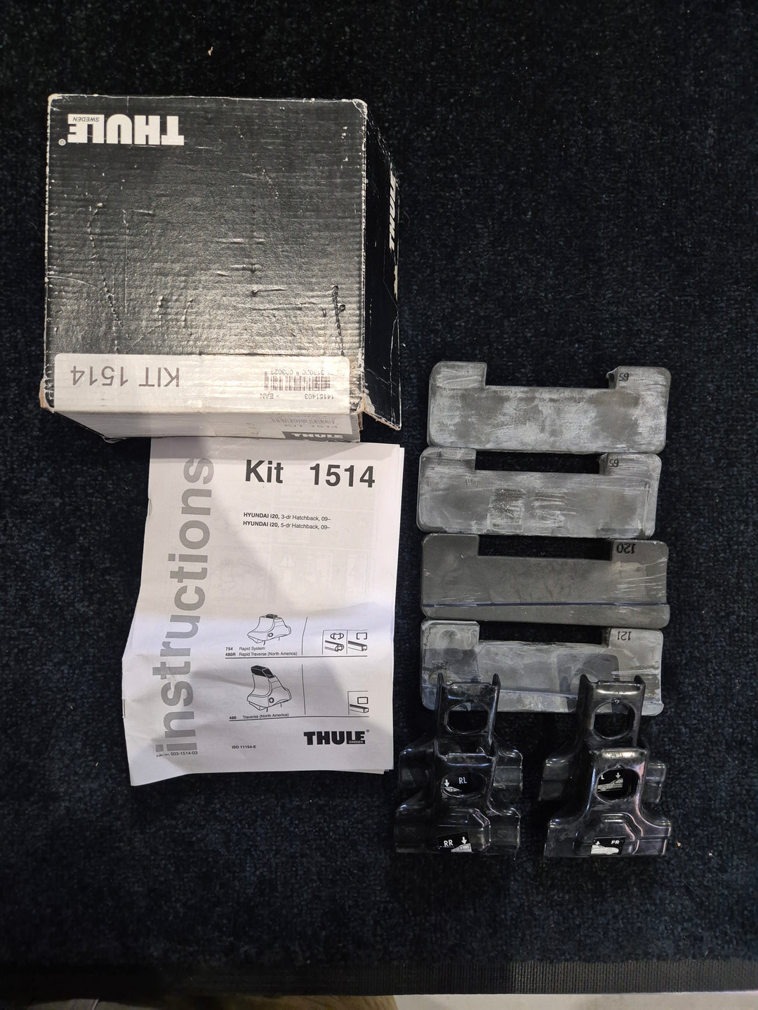 Thule 1514 Fitting Kit - HYUNDAI i20 Hatch 2009 onward( Normal roof)