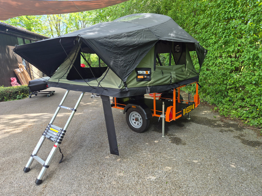tent box rental TentBox XL & Trailer Hire – Roof Boxed