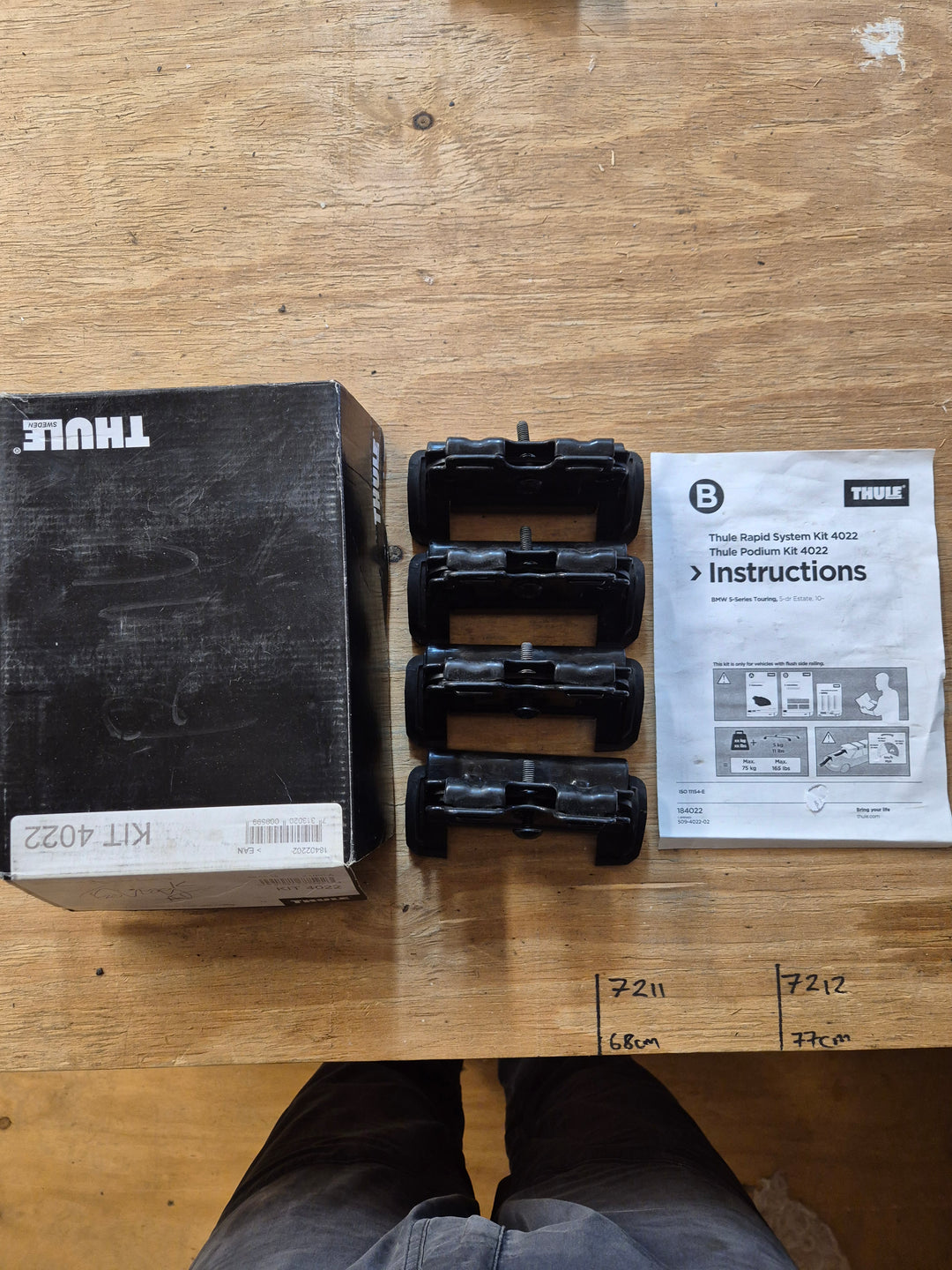 Thule 4022 Fitting Kit - BMW 5-Series Touring - used