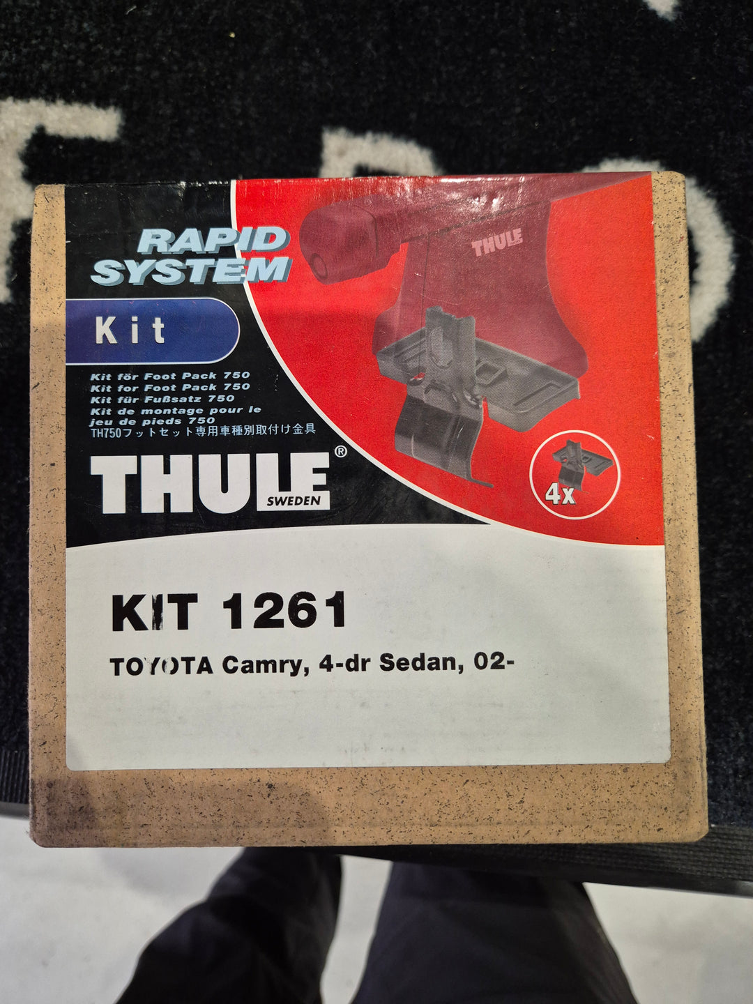 Thule 1261 Fitting Kit TOYOTA Camry saloon 2002 onward