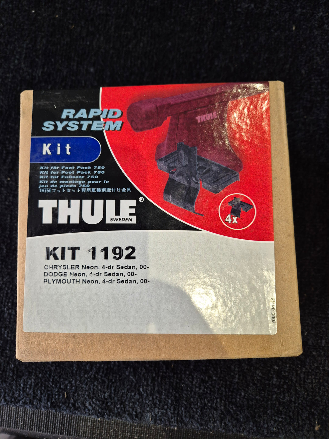 Thule 1192 Fitting Kit Dodge Neon 2000 onward  & Others