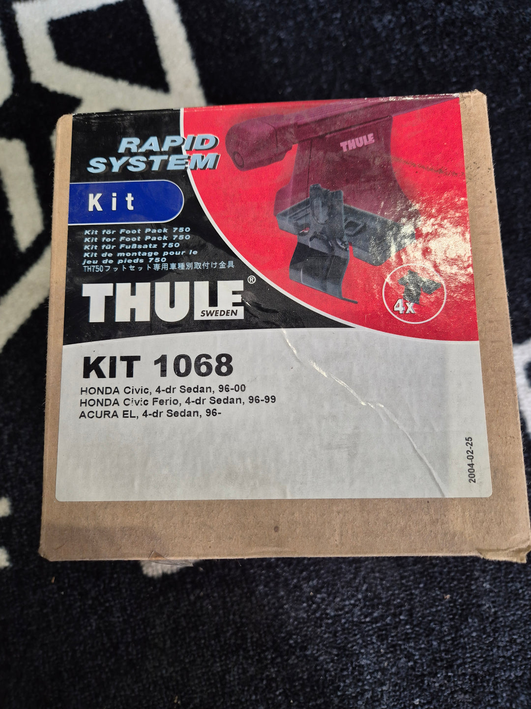 Thule 1068 Fitting Kit HONDA Civic saloon 1996 to 2000