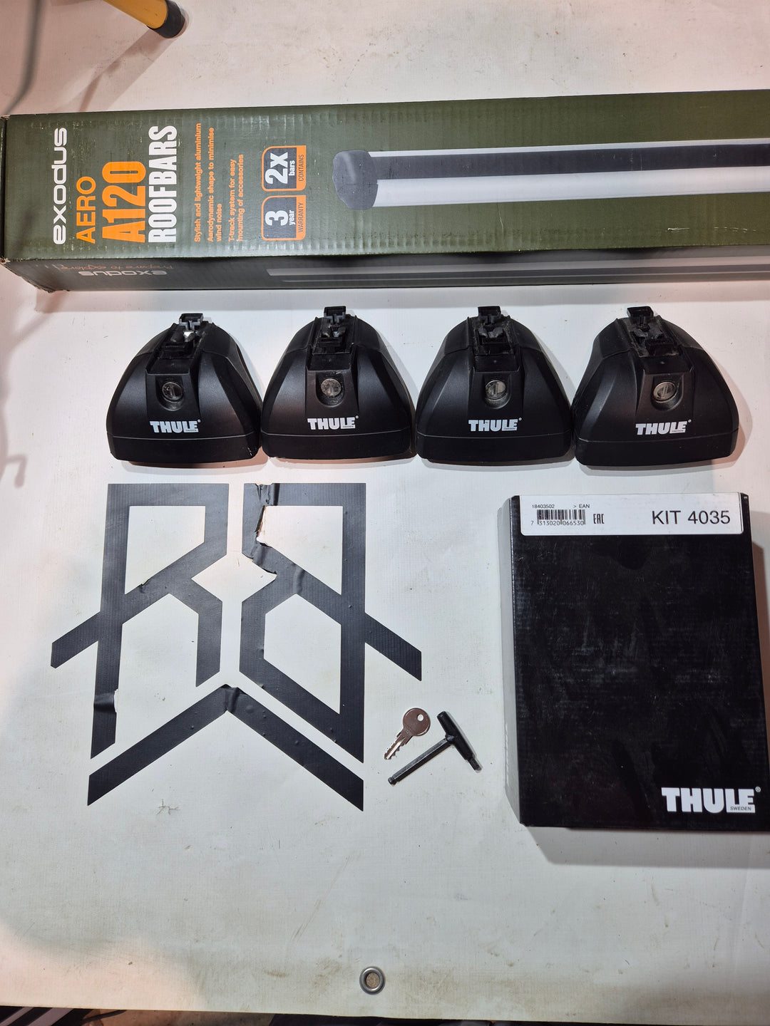 Roof Bar Set For AUDI A3 Sportback, 5-dr Hatchback, 13– (4035 - 753 - A120)