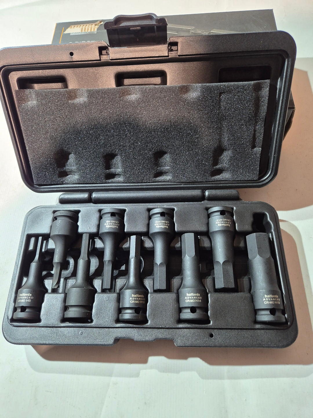 Halfords Advance 9 Piece 1/2" Drive Impact Hex Set