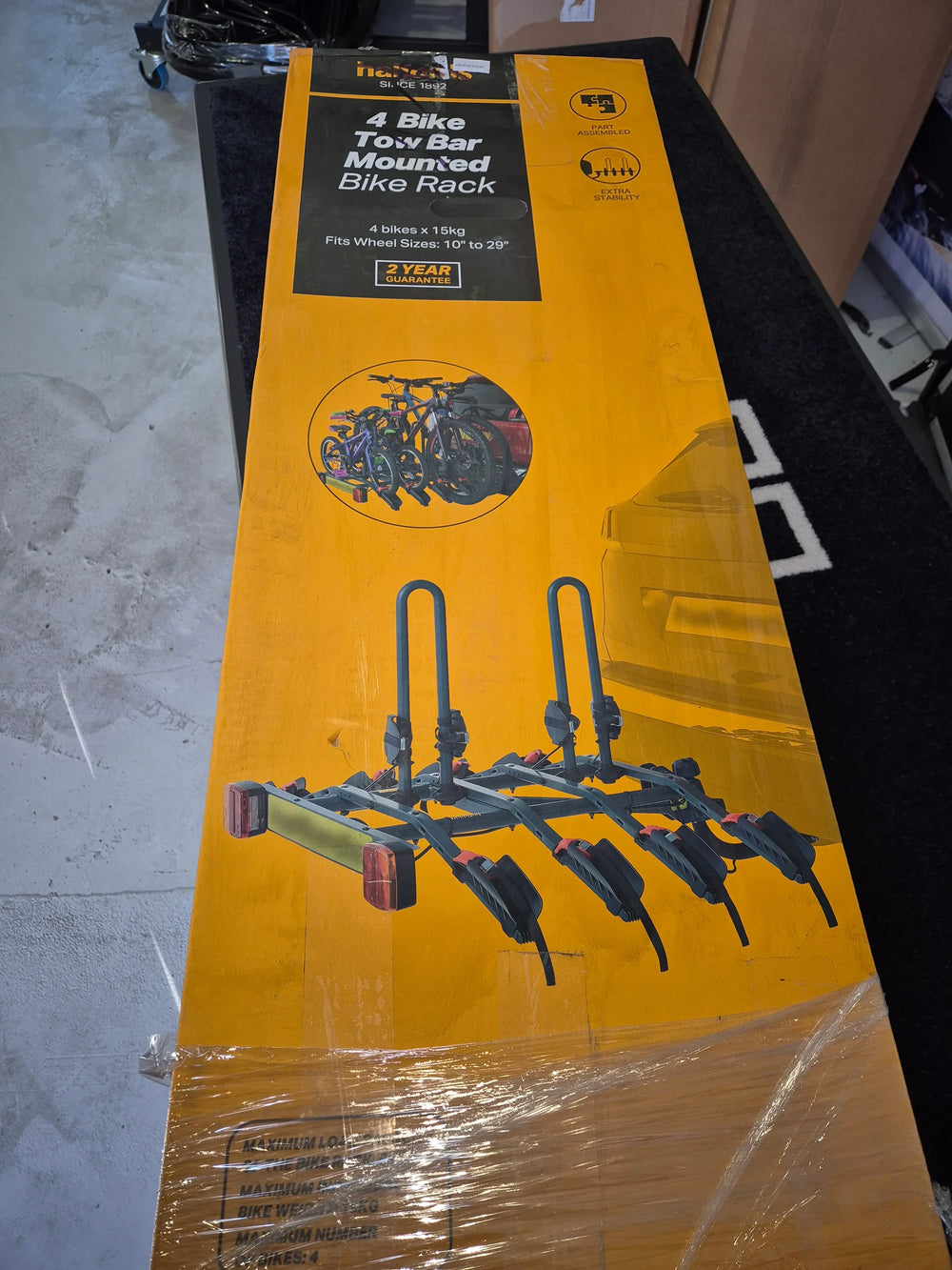 Halfords 4 Bike Towball carrier