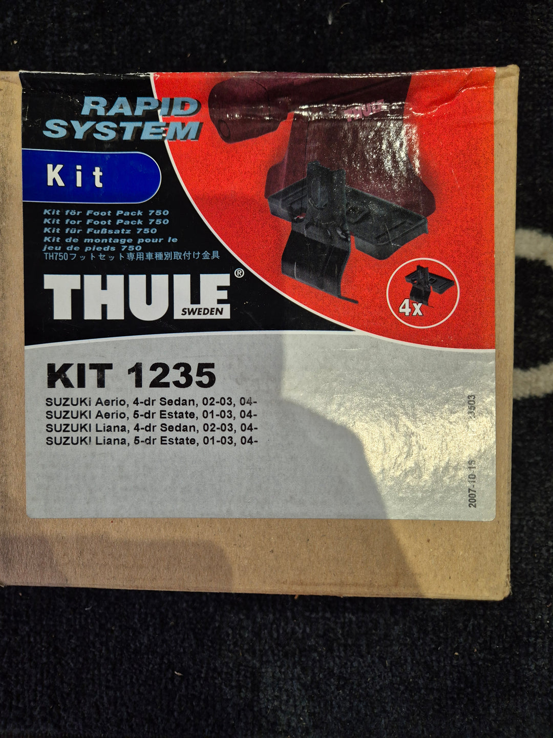 Thule 1235 Fitting Kit SUZUKI Aerio 2002 onward