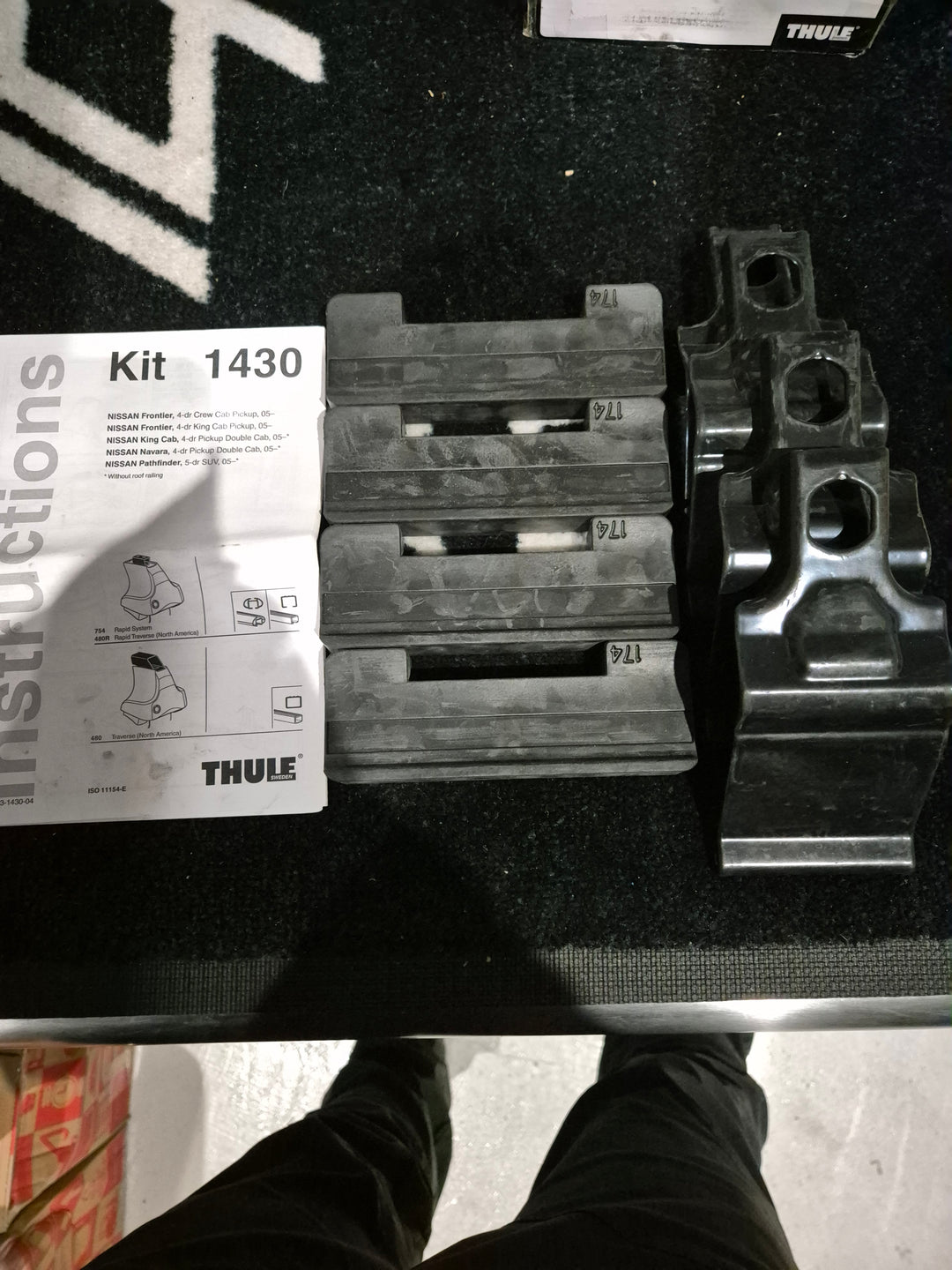Thule 1430 Fitting Kit NISSAN Frontier, 4-dr Crew Cab Pickup, 05-15 & others Used