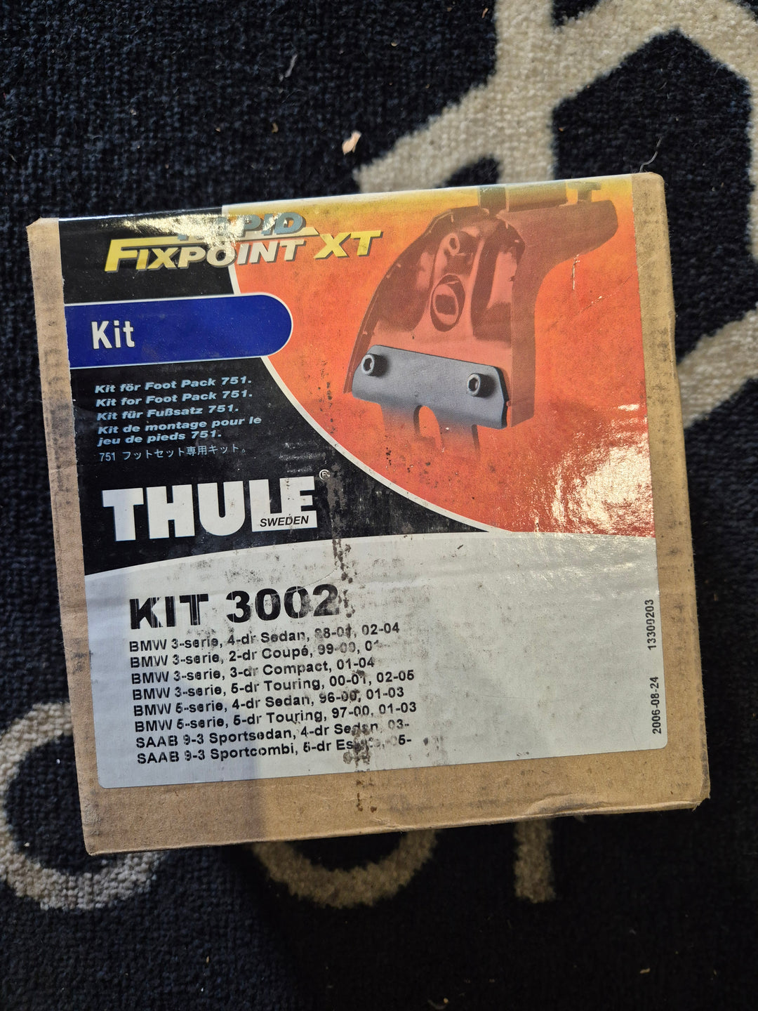 Thule 3002 Fitting Kit BMW 3-Series Saloon 98-04