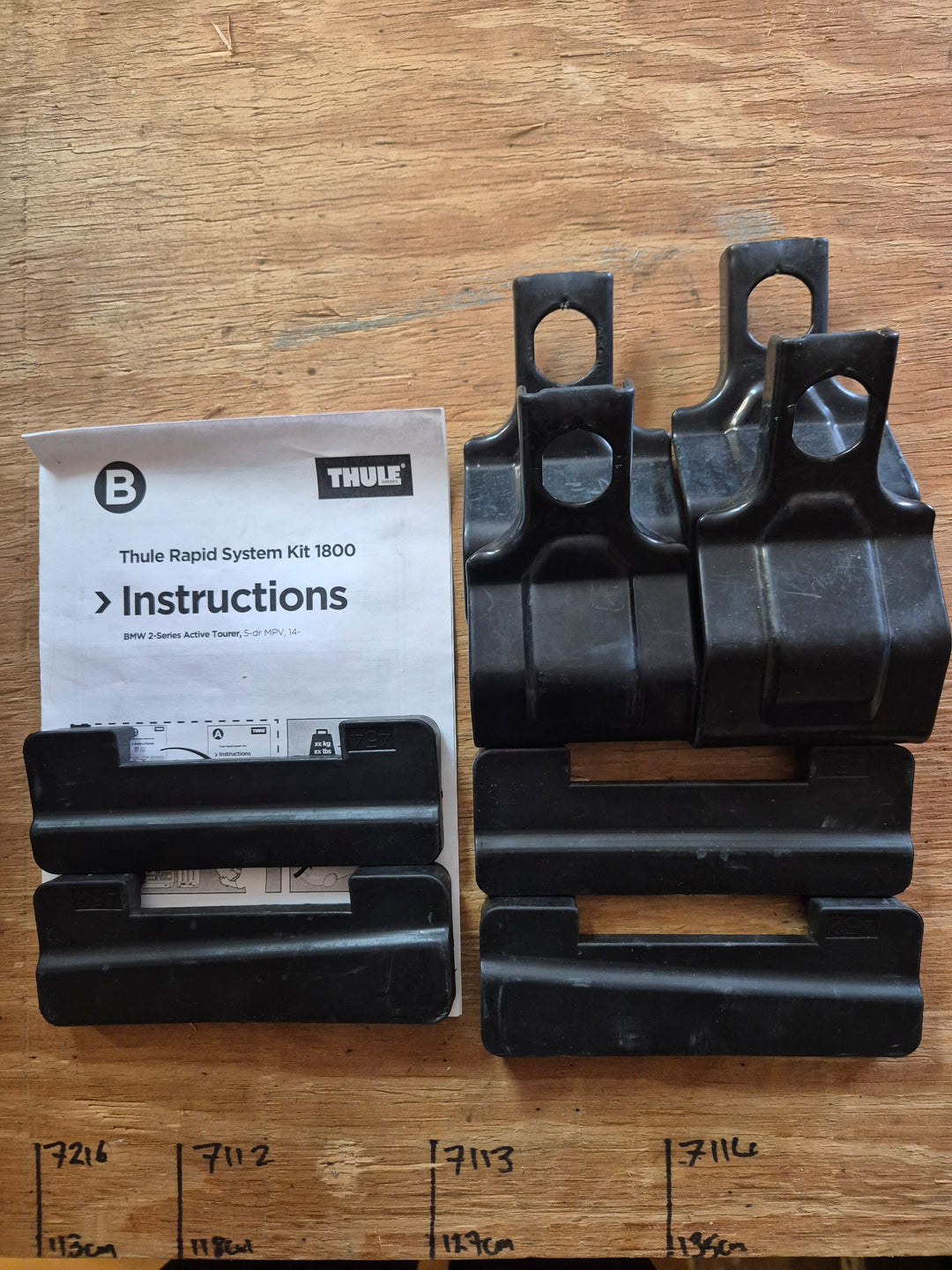 Thule 1800 Fitting Kit - BMW 2-Series Active Tourer