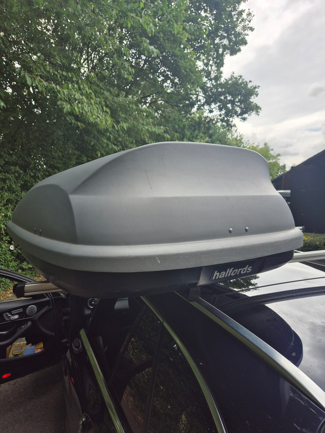 Roof Bars Halfords 320l Grey Roof Box 320L Roof Box Car Carrier