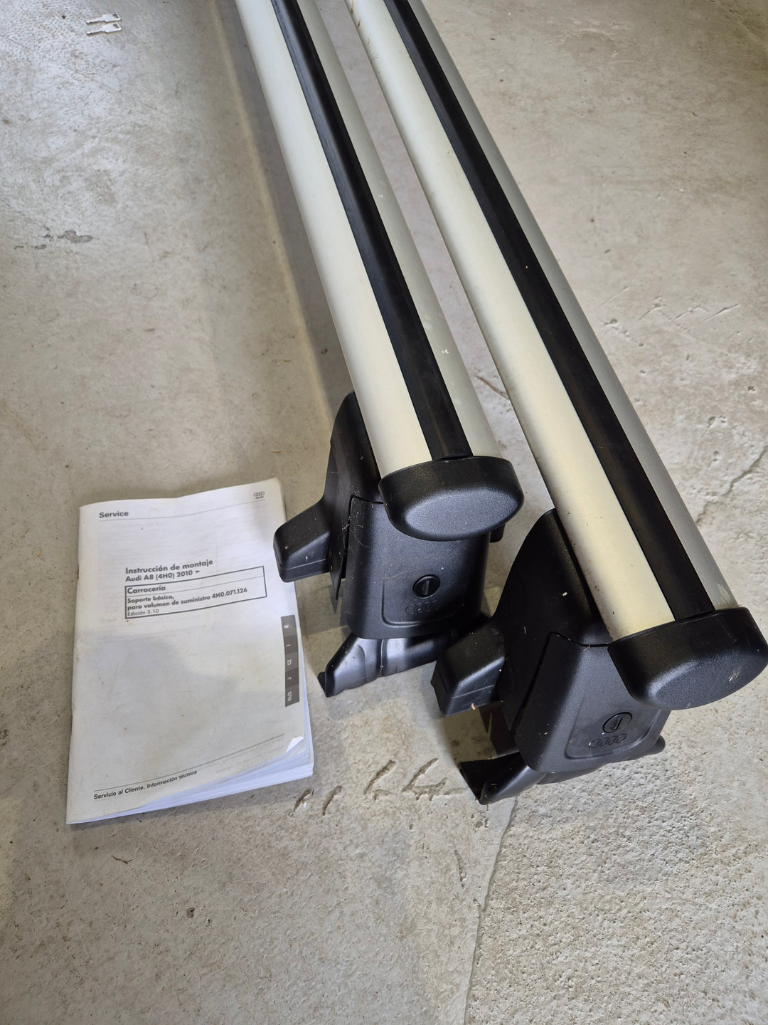 Audi A8 OEM roof bars