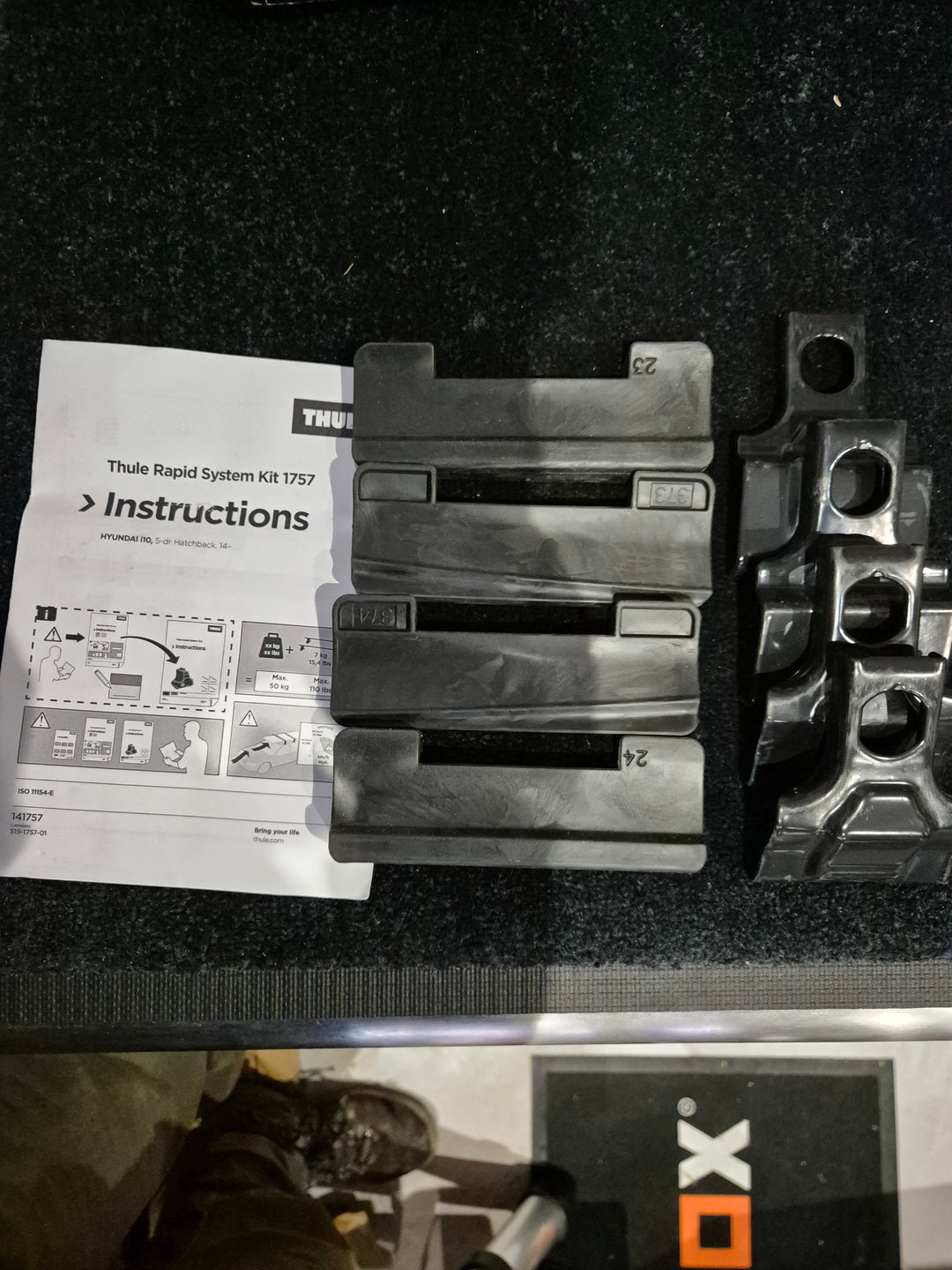 Thule 1757 Fitting Kit HYUNDAI i10 Hatch 2014 onward