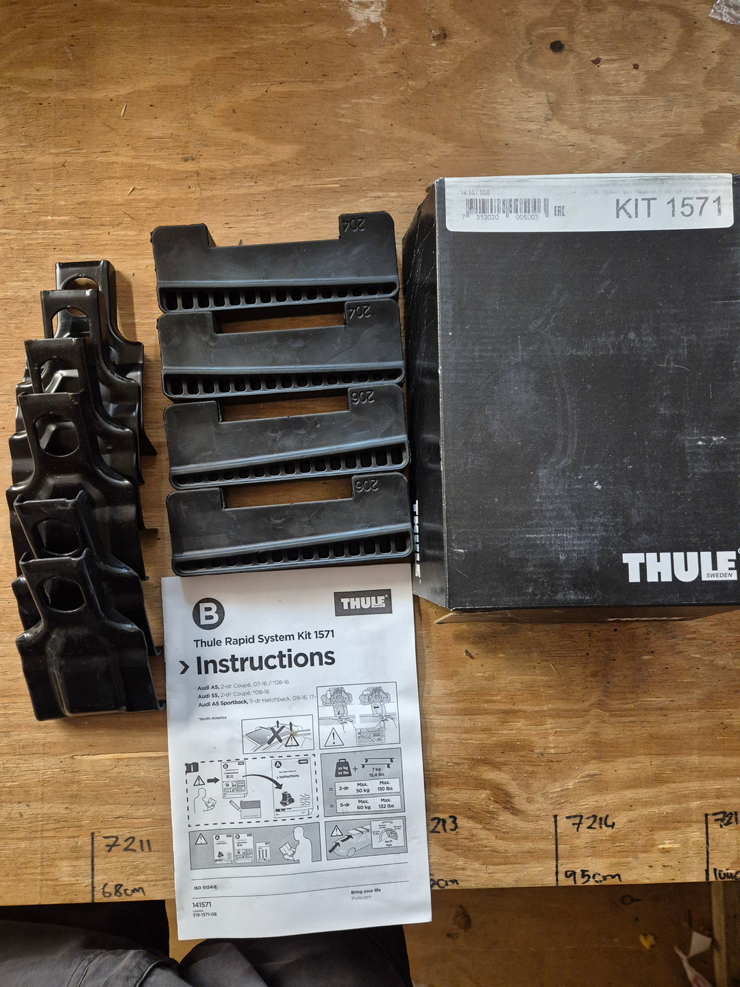 Thule 1571 Fitting Kit - Audi A5 07 - 22