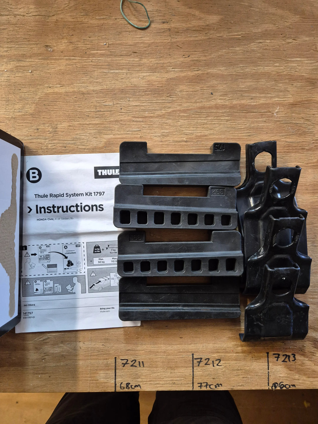 Thule 1797 Fitting Kit Honda Civic Saloon 2016 onward