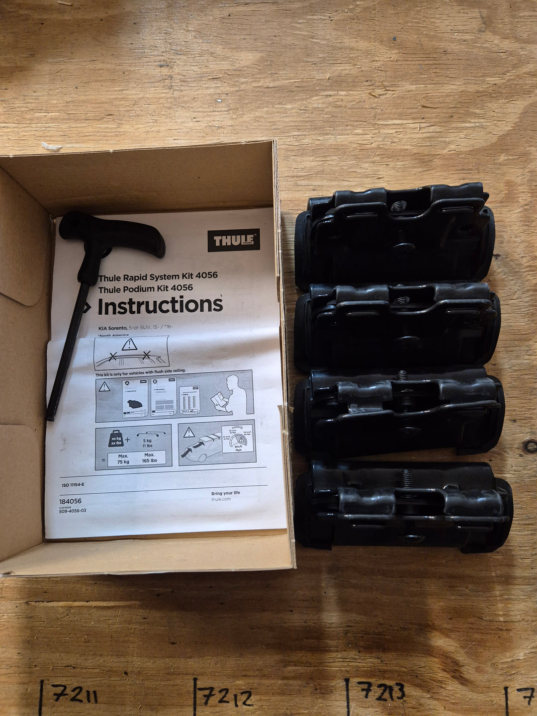 Thule 4056 Fitting Kit - KIA Sorento, 5-dr SUV, 15-