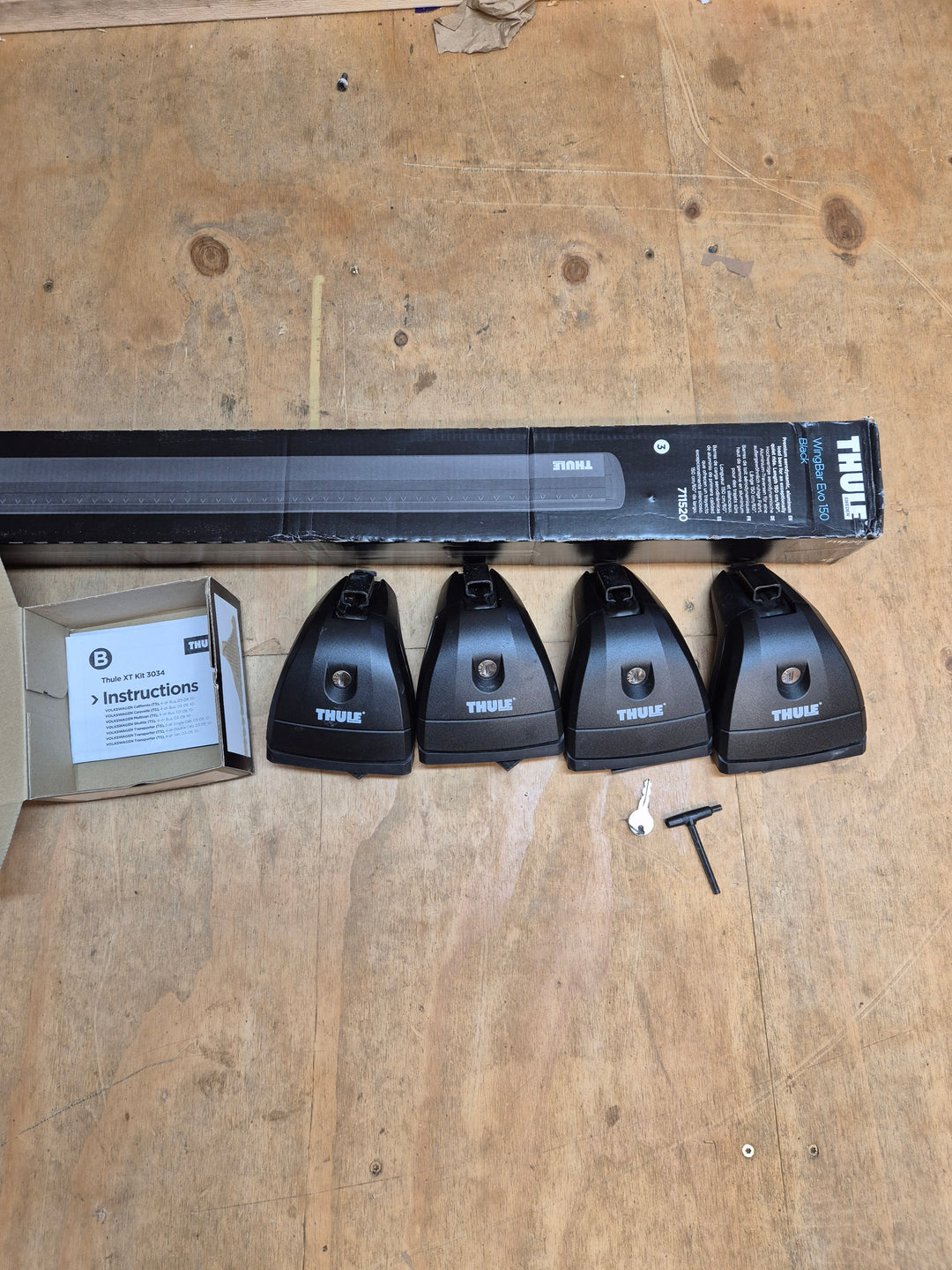 Thule Wingbar Evo Set for VW T5 with T-tracks