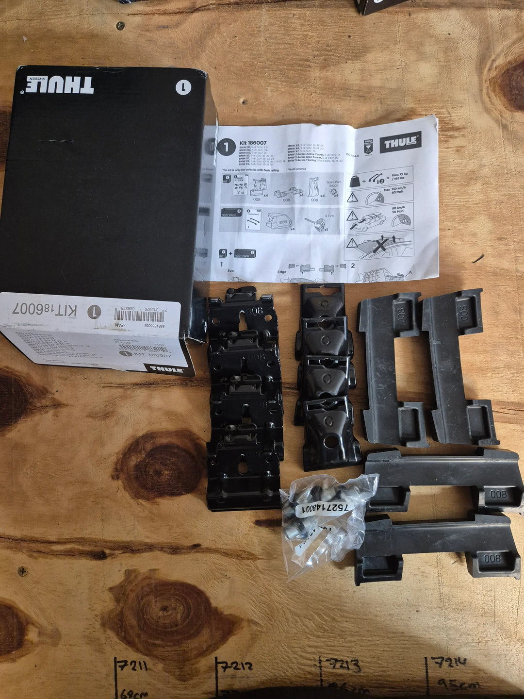 Thule 6007 Fitting Kit BMW X1, X2, X3, X4, X5 & X6 - New Reboxed