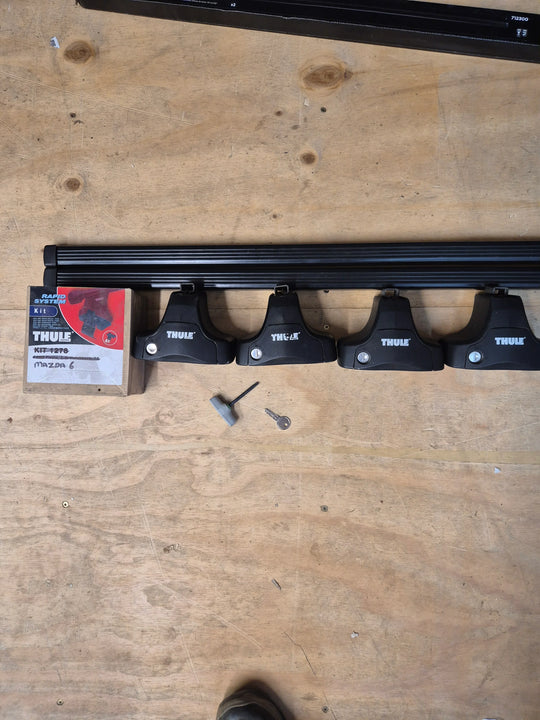 Thule Roof Bars for Mazda 6 02 to 2007 flat roof ( 1302 - 754 - 761)