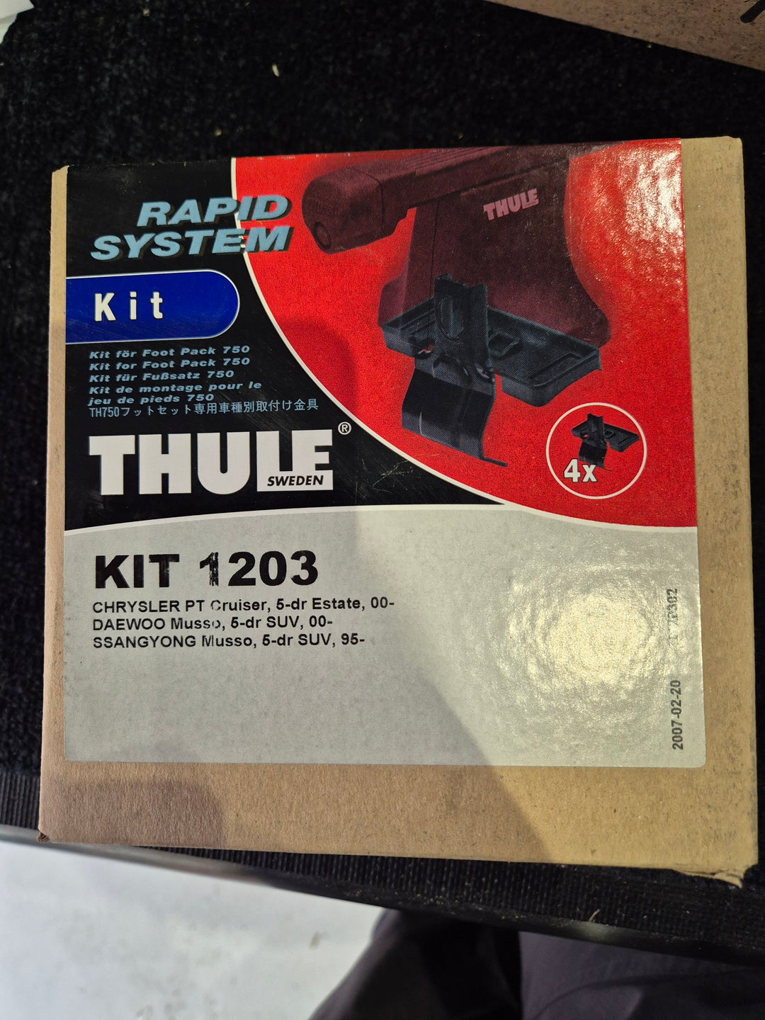 Thule 1203 Fitting DAEWOO Musso 2000 onward and others